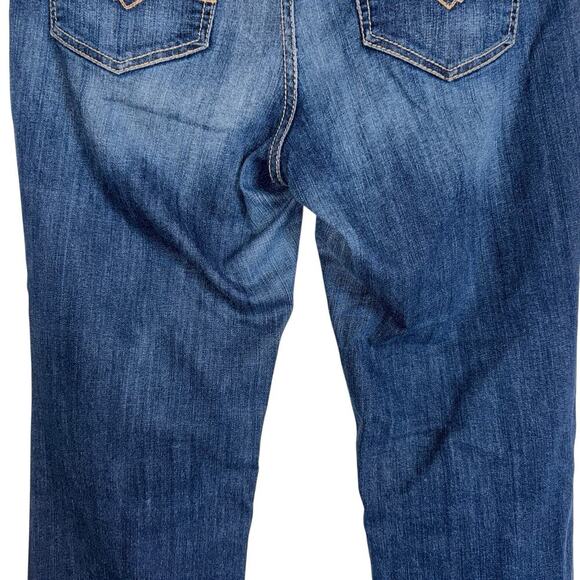 Ariat Sz 32R REAL Denim Bootcut Jeans Whipstitch Western Cowgirl Workwear - Picture 10 of 11